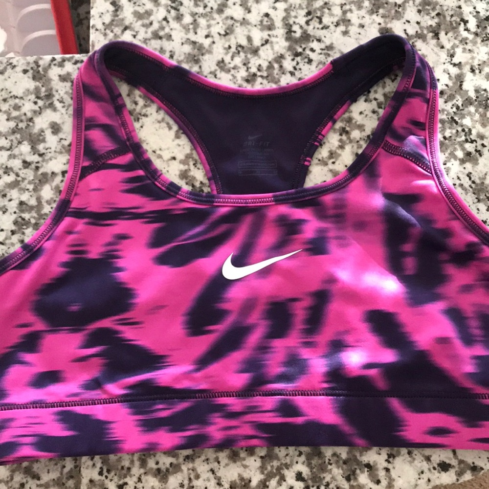 Tie dye Nike bra